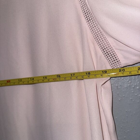 Apt 9 Women’s Blouse Top 3/4 Sleeve Ruffles Bohemian Perforated Details Size L - Picture 10 of 11